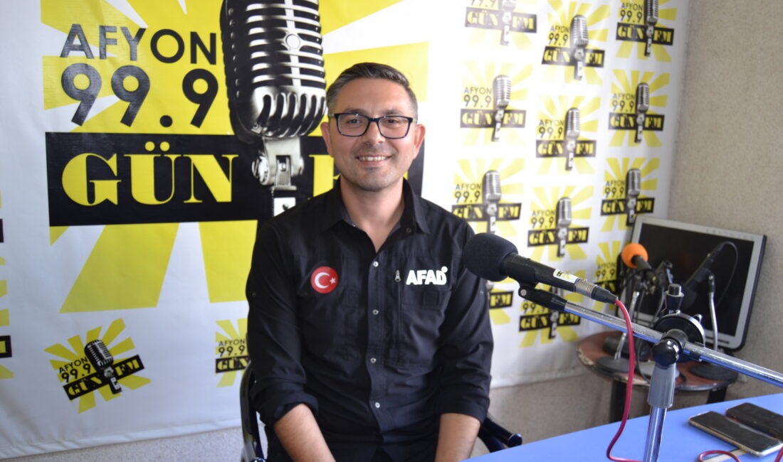 
AFAD Afyonkarahisar İl Müdürü Ali Altındal, Gün FM’in konuğu oldu.
